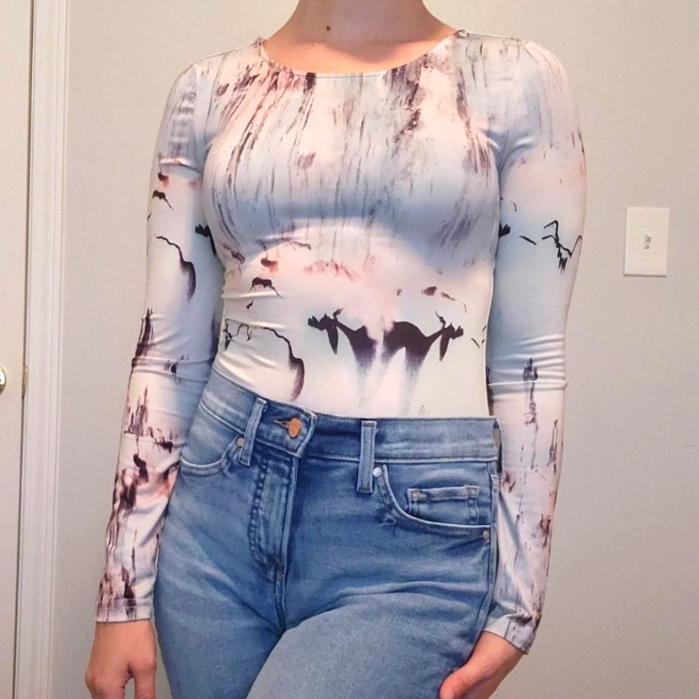 Cute Pastel Abstract Bodysuit